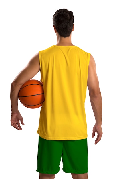 Premium Photo | Professional brazilian basketball player with ball ...