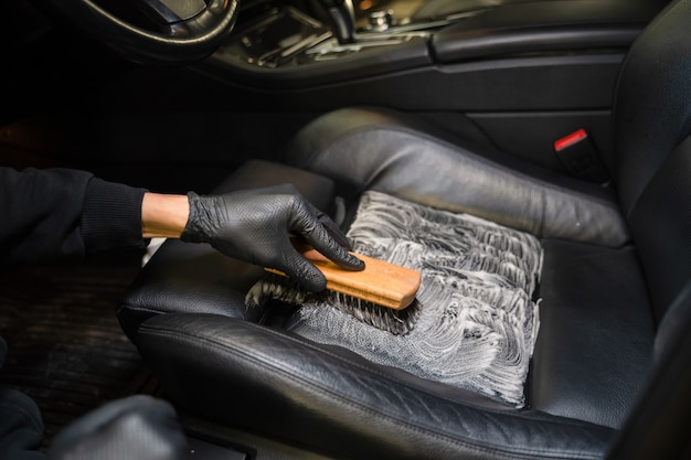 Professional Cleaning Process, Cleaning Leather Car Seats