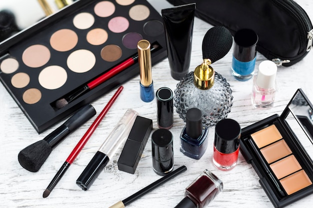 Premium Photo | Professional makeup set