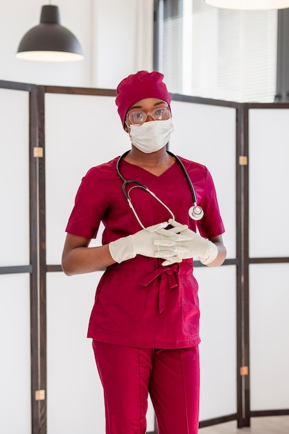 Premium Photo | Professional young doctor in medical uniform