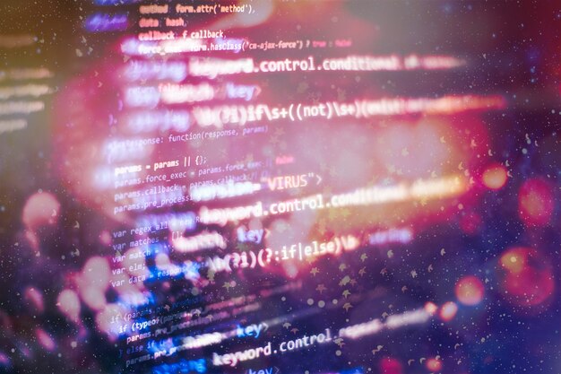 Premium Photo | Programming code screen of software developer. software ...