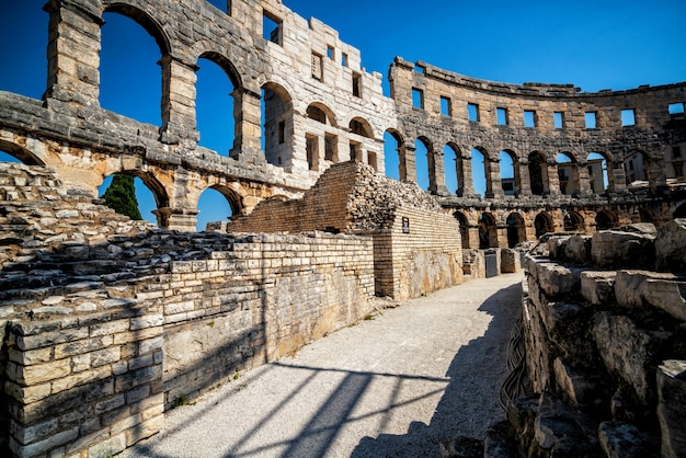 Premium Photo | The Pula Arena In Pula, Istria, Croatia, Europe.