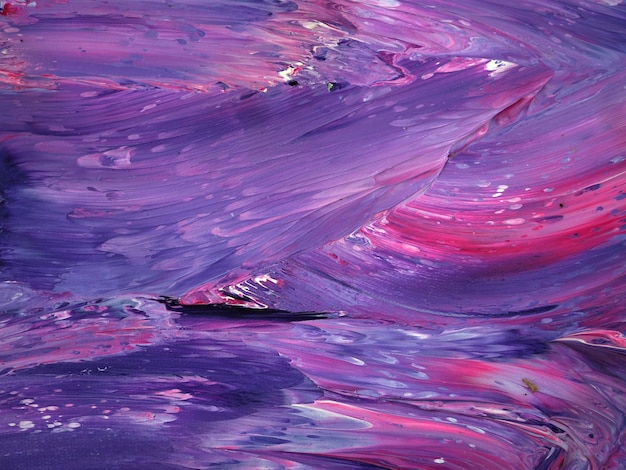 Premium Photo Purple Color Oil Paint Abstract Background