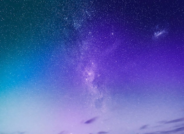 Free Photo | Purple Starry Night Sky Background