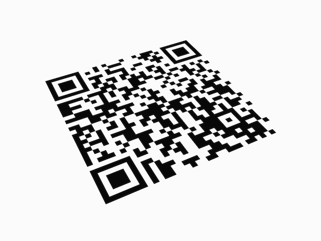 Premium Photo | Qr code on white