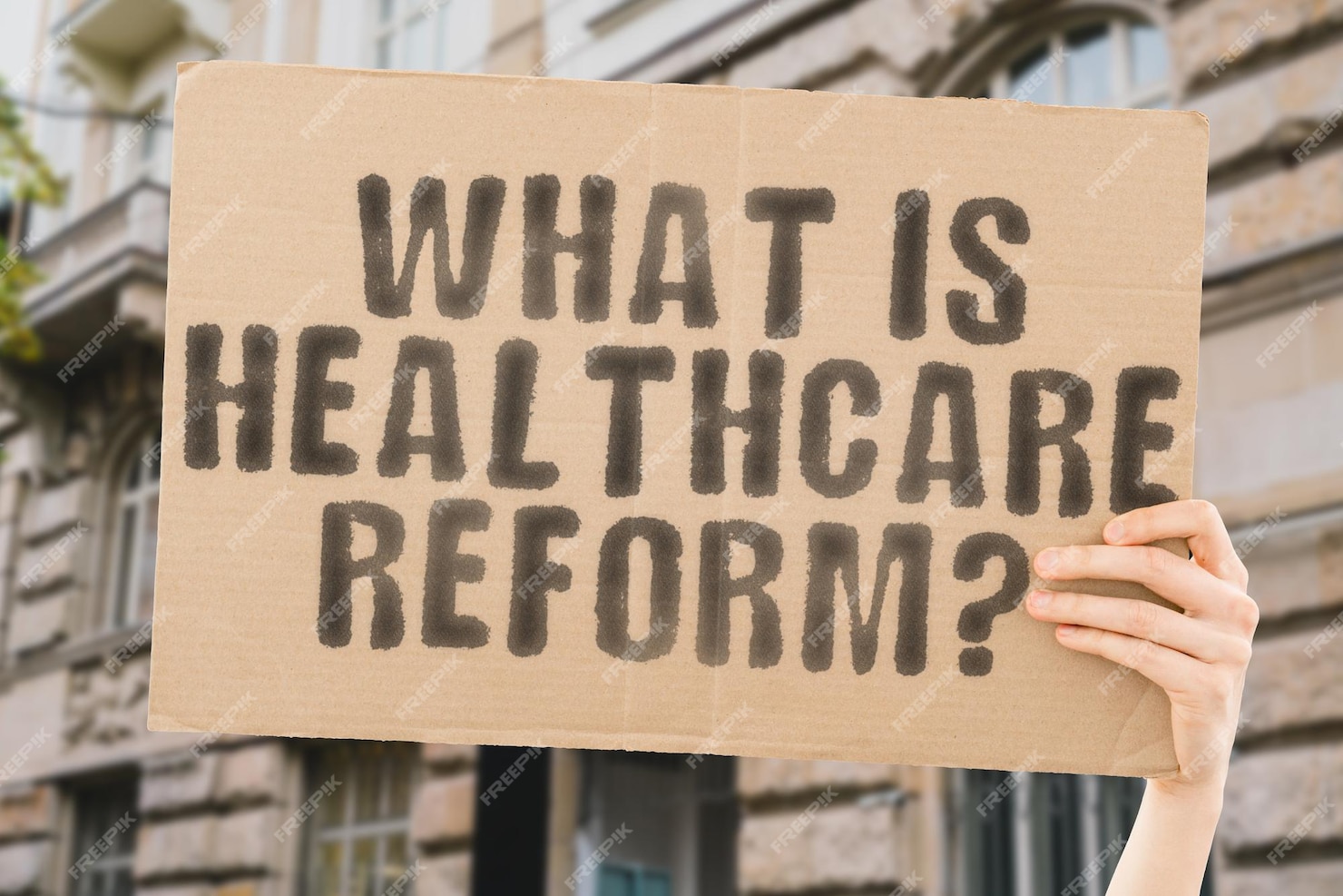 premium-photo-the-question-what-is-healthcare-reform-on-a-banner