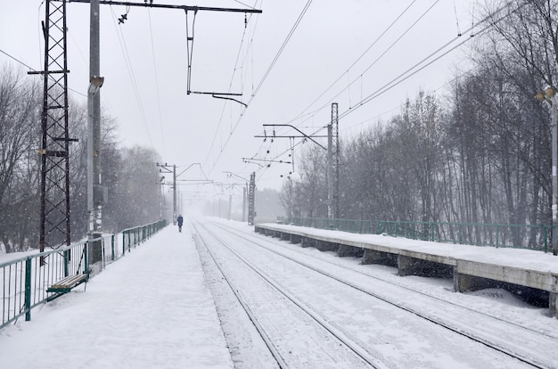 Фото в метель в городе