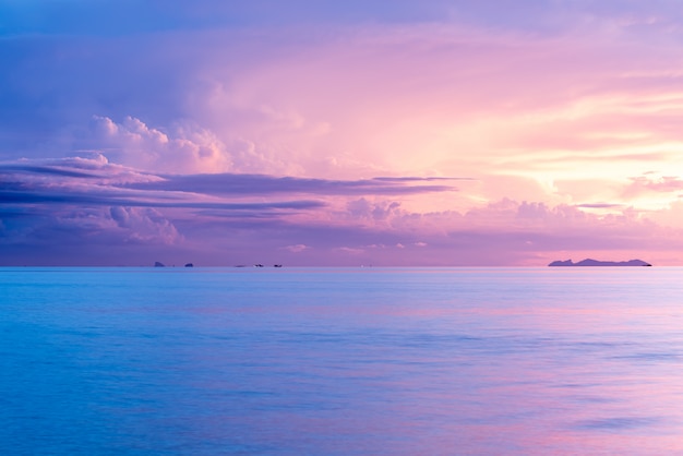 Premium Photo | Rain clouds over beautiful tropical beach seascape in ...