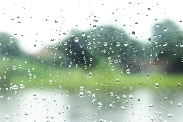 Premium Photo Rain Drop On Glass Window Background