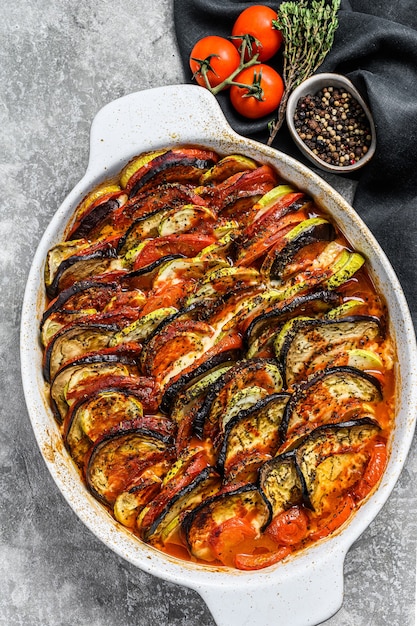 Premium Photo | Ratatouille, homemade vegetable dish