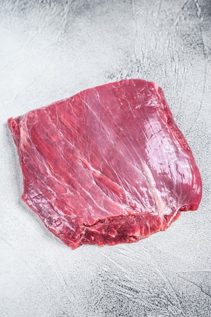 Premium Photo | Raw flank or flap beef meat steak