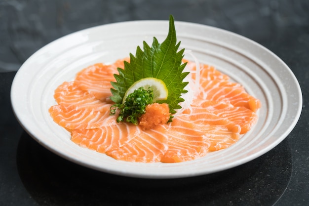 Free Photo | Raw fresh salmon sashimi