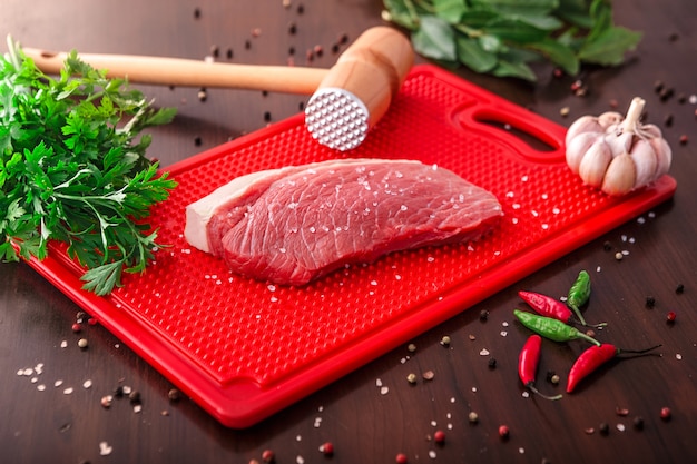 raw-meat-on-cutting-board-stock-image-image-of-large-3882305