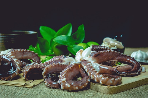 Premium Photo | Raw octopus ready for cooking