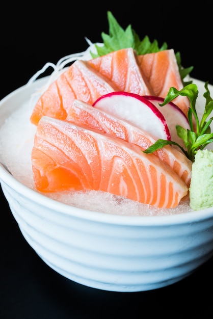 Free Photo | Raw salmon sashimi