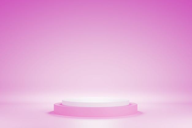 Premium Photo | Realistic 3d pink podium