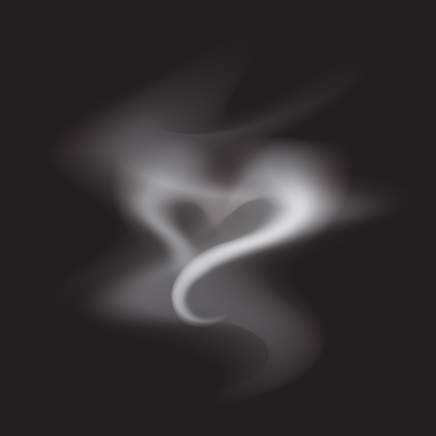 Premium Photo Realistic smoke heart illustration