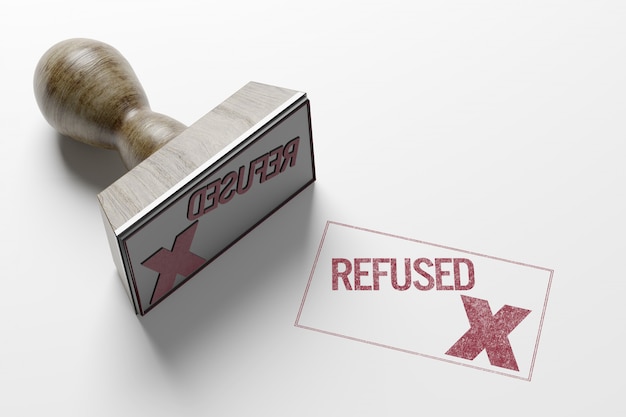 Rectangular stamp- 3d rendering Premium Photo