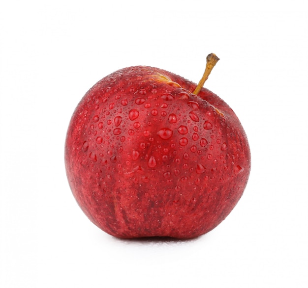 Download Free Red Apple With Water Dropped Isolated On White Background Use our free logo maker to create a logo and build your brand. Put your logo on business cards, promotional products, or your website for brand visibility.