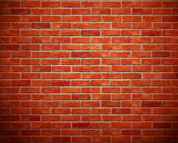 Premium Photo | Red brick wall background.