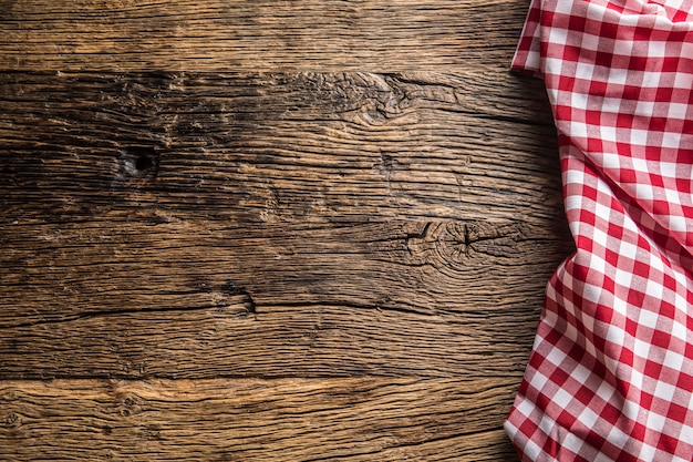 red checkered kitchen table and chair