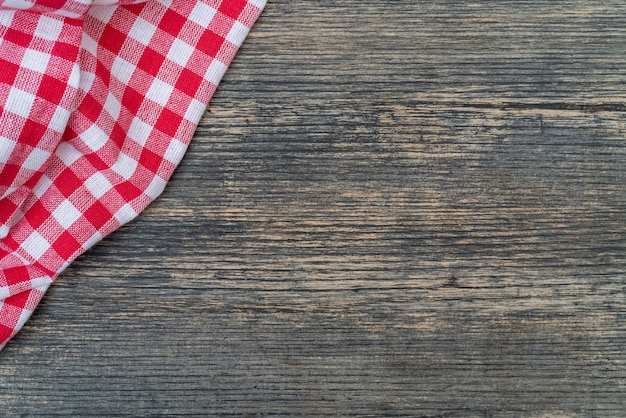 red checkered kitchen table and chair