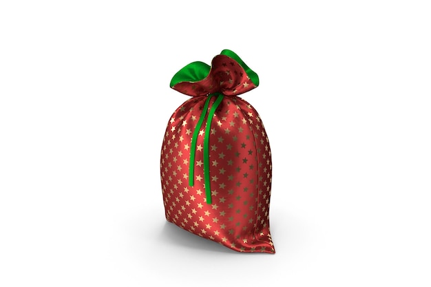 Premium Photo | Red and green christmas bag with gifts