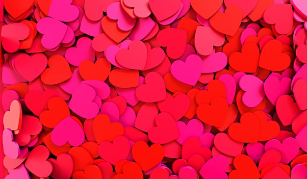 Premium Photo | Red hearts. background texture of hearts. valentine's ...