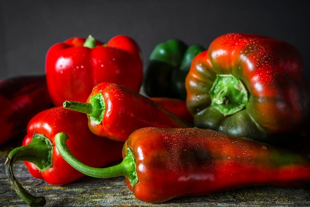 Premium Photo | Red hot vegetable chili pepper and sweet pepper ...