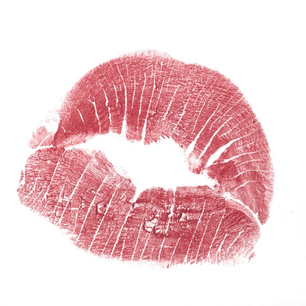 Premium Photo | Red kiss isolated