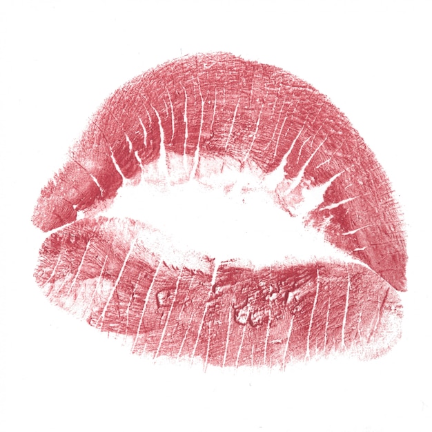 Premium Photo | Red kiss isolated