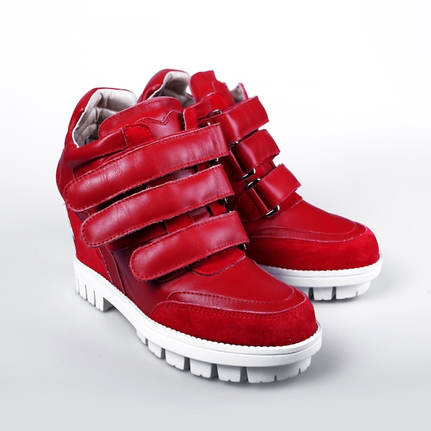 men's oversized leather platform sneakers