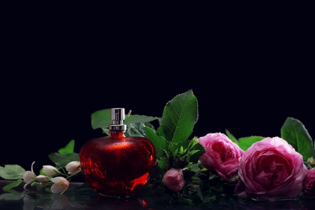 dark red perfume