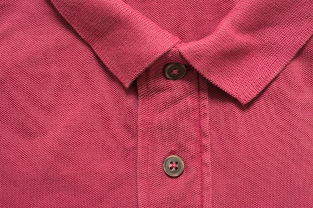 Premium Photo | Red polo shirt textured, cotton fabric.