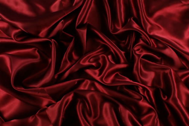 Red silk texture Free Photo