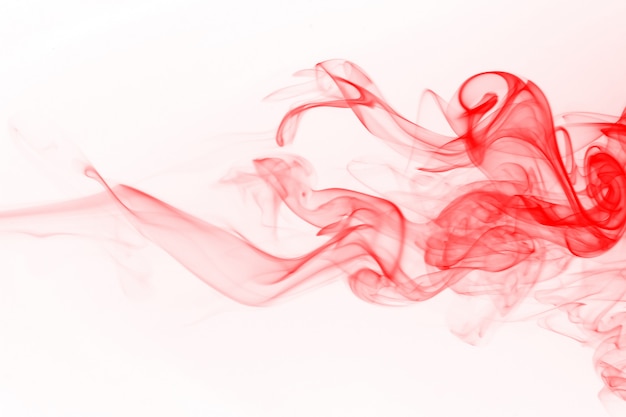 Premium Photo | Red smoke abstract on white background