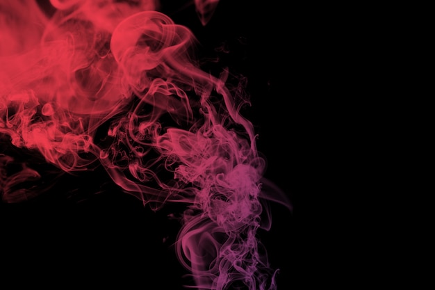 Premium Photo | Red Smoke On Black Abstract Background