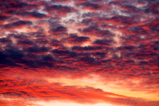 Premium Photo Red Sunset Sky With Dramatic Clouds