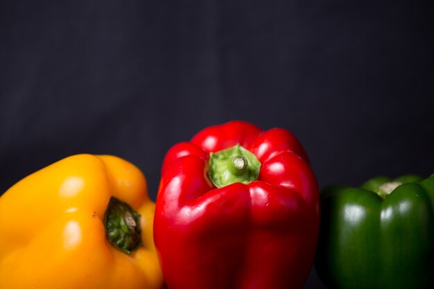 Premium Photo | Red yellow green peppers