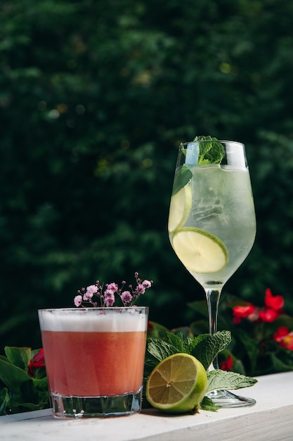 Premium Photo | Refreshing luxury summer cocktails in restaurant