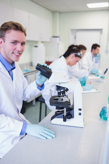 Premium Photo | Researchers Working On Experiments In The Lab