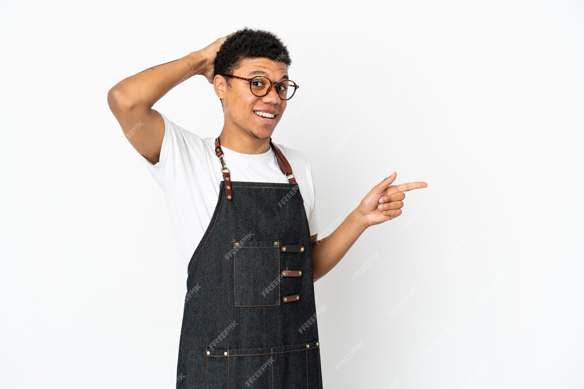 premium-photo-restaurant-african-american-waiter-man-isolated-on