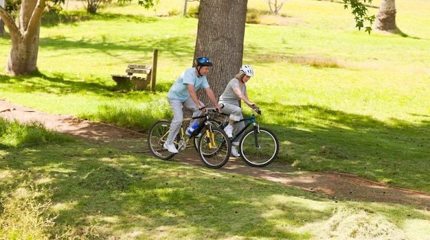 biking outside