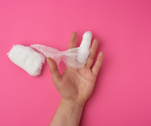 finger gauze bandage