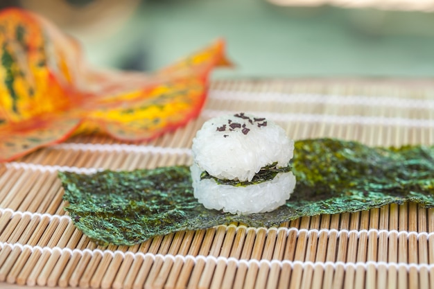 Premium Photo | Rice ball food design by home made