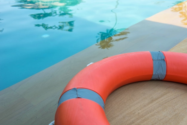 swimming with pool buoy