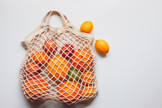 crochet fruit bag