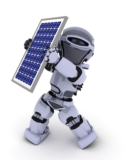 How to make a solar panel robot