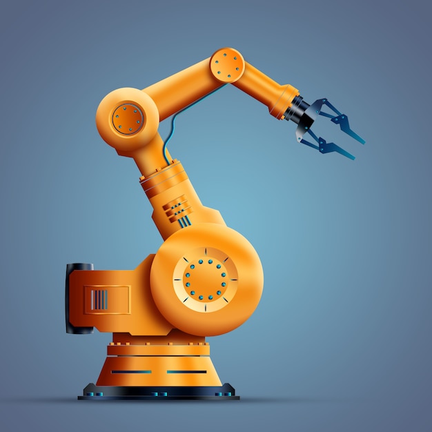 Robotization, worker, robot Premium Photo