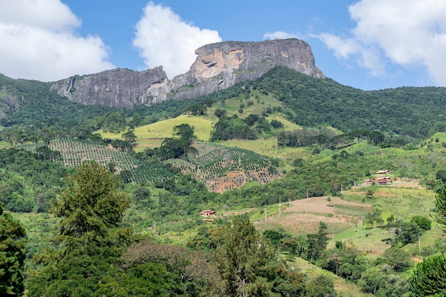 Premium Photo | Rock formation known as pedra do bau, in campos do jordao